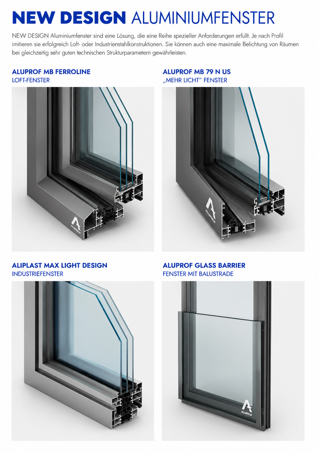 New Design Aluminiumfenster