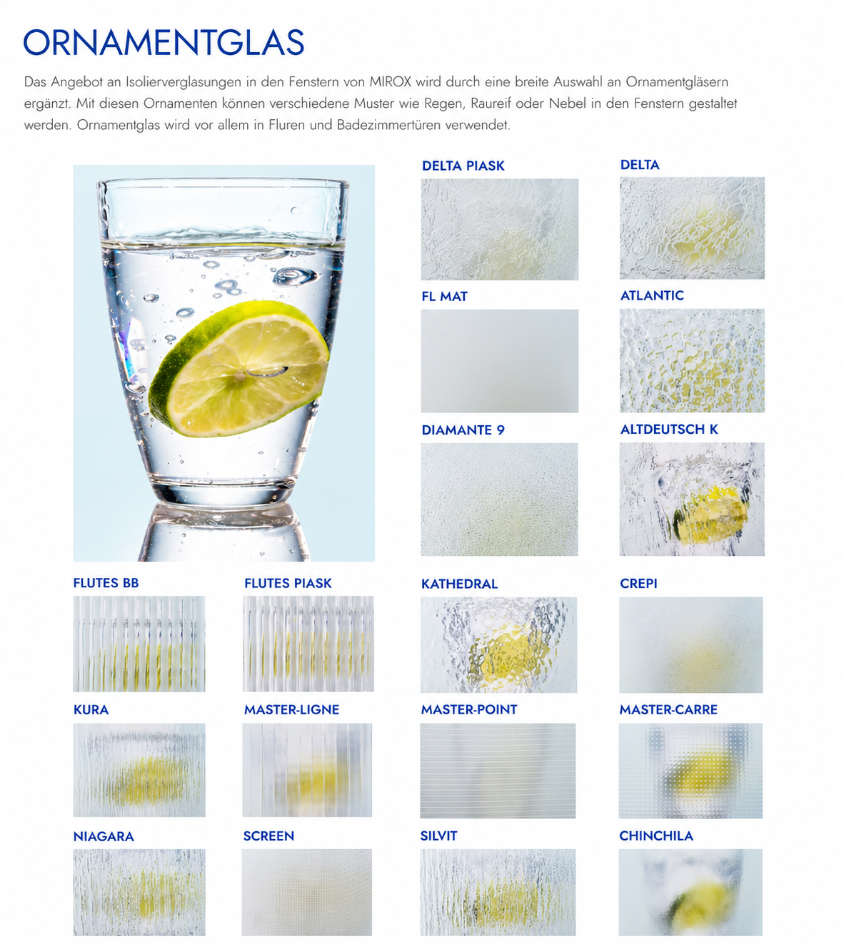Ornamentglas